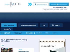 'mijn-tv-gids.be' screenshot