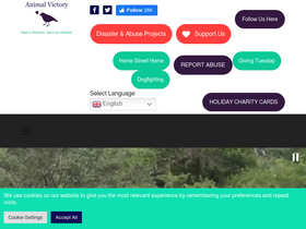 'animalvictory.org' screenshot