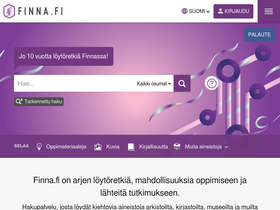 'finna.fi' screenshot