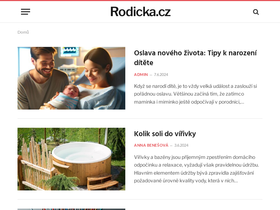 'rodicka.cz' screenshot