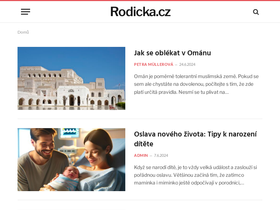 'rodicka.cz' screenshot