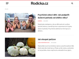 'rodicka.cz' screenshot