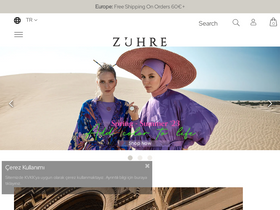 'zuhre.com.tr' screenshot