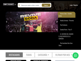 'topticket.cl' screenshot