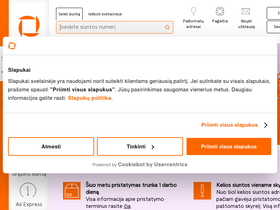 'omniva.lt' screenshot