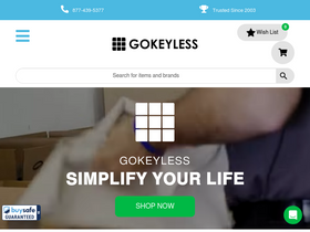 'gokeyless.com' screenshot