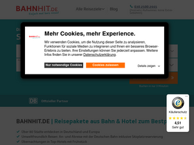 'bahnhit.de' screenshot