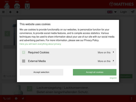 'matthies.de' screenshot