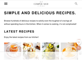 'itsnotcomplicatedrecipes.com' screenshot