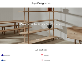 'royaldesign.com' screenshot