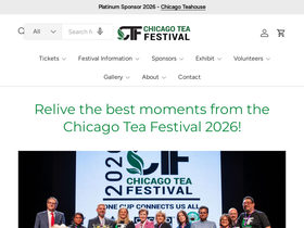 chicagoteafestival.com homepage screenshot