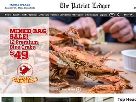 'patriotledger.com' screenshot