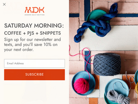 'moderndailyknitting.com' screenshot