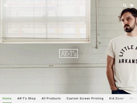 arkansas-tees.com homepage screenshot