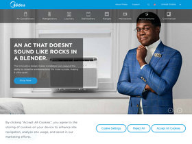 'midea.com' screenshot