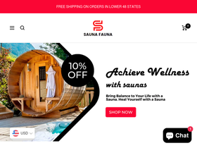 saunafauna.com homepage screenshot