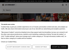 'lecreuset.co.uk' screenshot