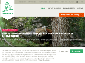 'diergaardeblijdorp.nl' screenshot