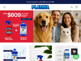 platina.mx homepage screenshot
