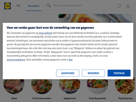 'dekeukenvanlidl.be' screenshot