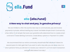 'ella.fund' screenshot