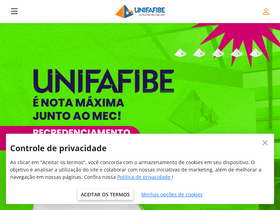 'unifafibe.com.br' screenshot