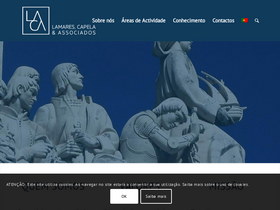 'lamarescapela.pt' screenshot