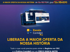 'escolacontabil.com' screenshot