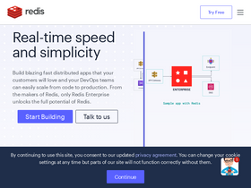 'redis.com' screenshot