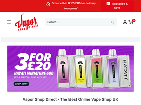 'vaporshopdirect.com' screenshot