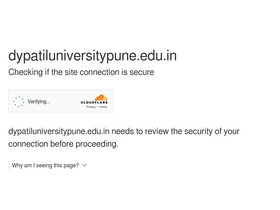 'dypatiluniversitypune.edu.in' screenshot