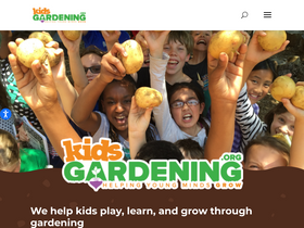 'kidsgardening.org' screenshot