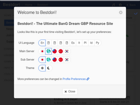 'bestdori.com' screenshot