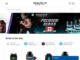 'healthxp.in' screenshot