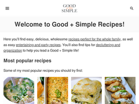 'goodinthesimple.com' screenshot
