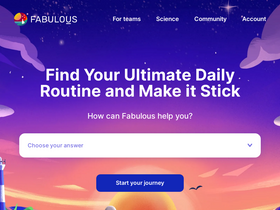 'thefabulous.co' screenshot