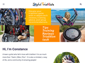 'joyfultriathlete.com' screenshot