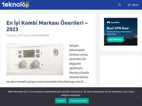 'teknoloji.org' screenshot