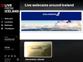 'livefromiceland.is' screenshot