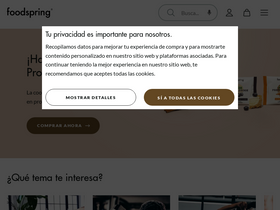 'foodspring.es' screenshot