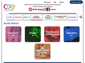'cdg40.fr' screenshot