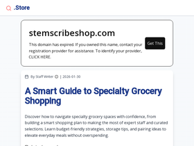 stemscribeshop.com homepage screenshot