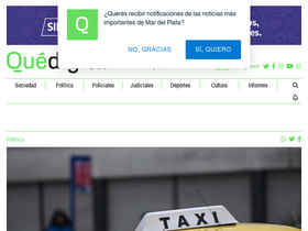 'quedigital.com.ar' screenshot