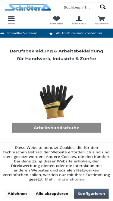 berufsbekleidung-schroeter.de