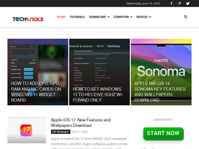 'techtrickz.com' screenshot