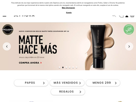 'sephora.com.mx' screenshot