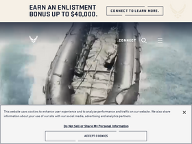 'careers.airforce.com' screenshot