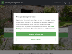 'holidaycottages.co.uk' screenshot