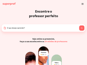'superprof.pt' screenshot