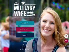 'themilitarywifeandmom.com' screenshot